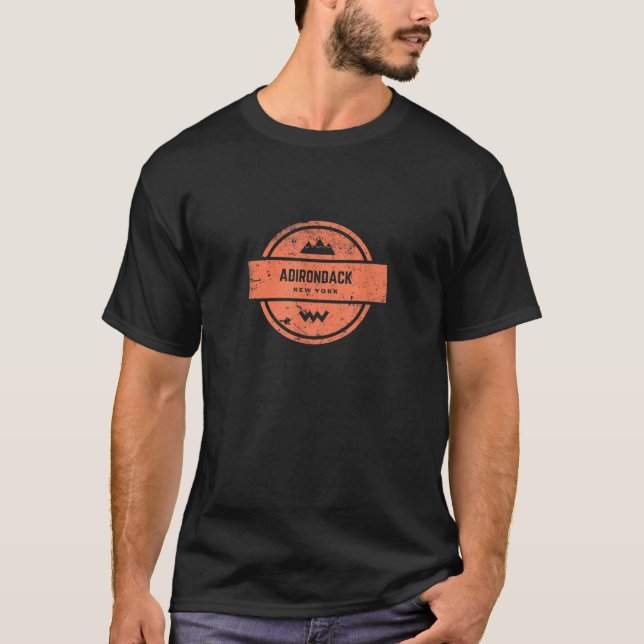 Adirondack High Peak hiking camping utomhus natur T Shirt (Framsida)