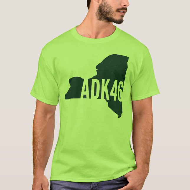 Adirondack High Peaks List T-Shirt (Framsida)