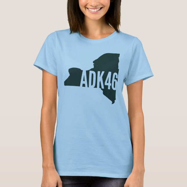 Adirondack High Peaks List Women's T-Shirt (Framsida)