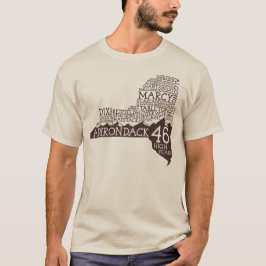 Adirondack High Peaks T-Shirt (Brown Logotyp)