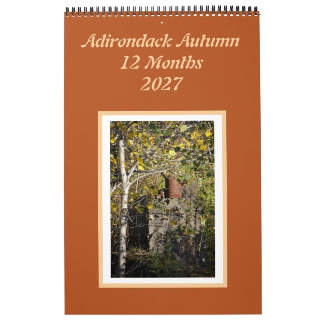 Adirondack höst 12 månaders kalender (Omslag)