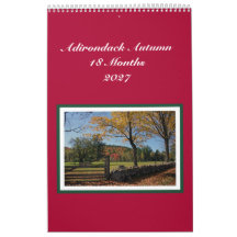 Adirondack höst 18 månaders kalender