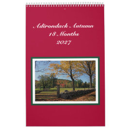 Adirondack höst 18 månaders kalender