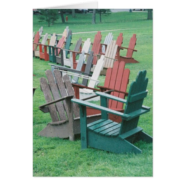 Adirondack konversationer hälsningskort (Framsidan)