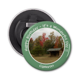 Adirondack Lean-to i Födelsedagsfester på hösten Flasköppnare