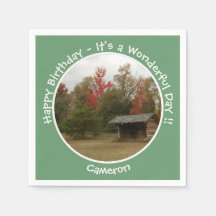 Adirondack Lean-to i Födelsedagsfester på hösten