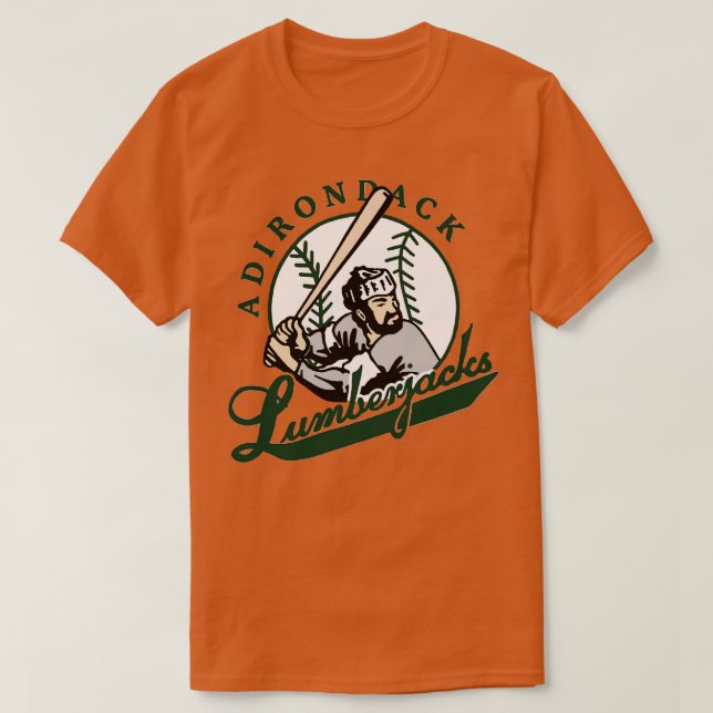 Adirondack Lumberjacks Baseball T Shirt (Design framsida)