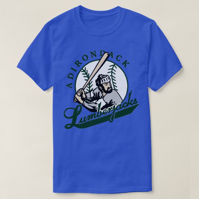 Adirondack Lumberjacks Baseboll T Shirt (Design framsida)
