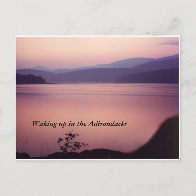Adirondack Morgon Vykort (Framsida)