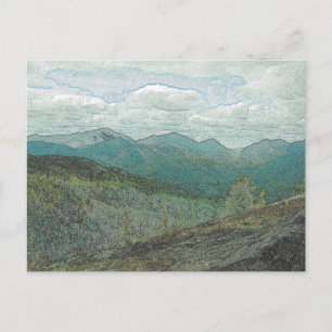 Adirondack Mountain Peaks Panorama Vykort