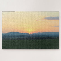 Adirondack Mountain Sunset Jigszle Puzzle