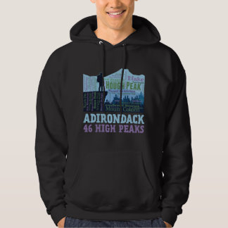 Adirondack Mountains 46 High Peaks List Ord Cloud Hoodie