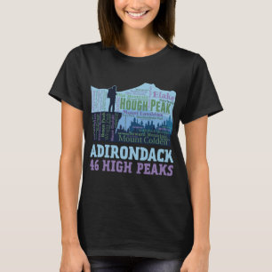 Adirondack Mountains 46 High Peaks List Ord Cloud T Shirt