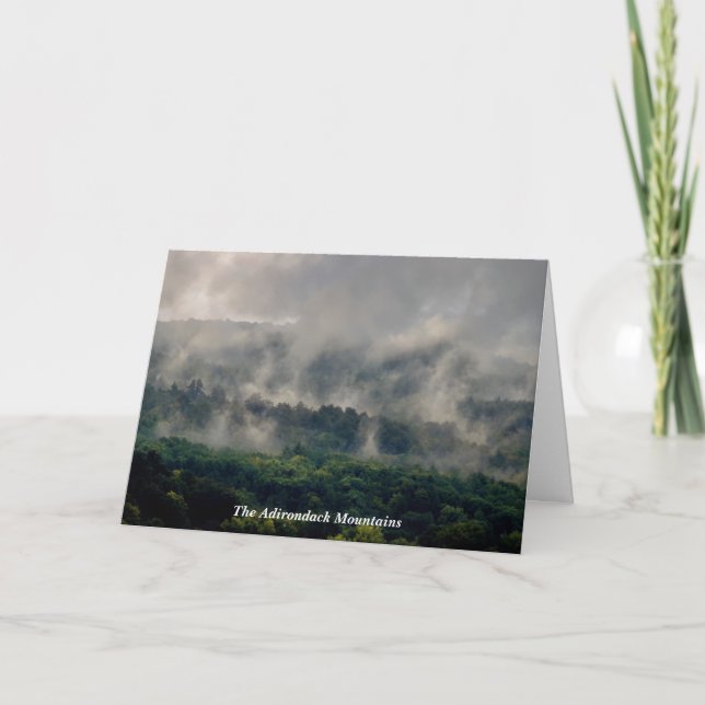 Adirondack Mountains - Efter regnet Tack Kort (Framsida)