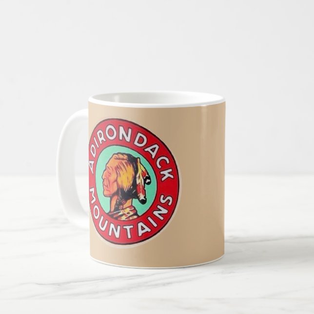 Adirondack Mountains-mugg Kaffemugg (Framsida vänster)