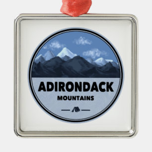 Adirondack Mountains New York Camping Julgransprydnad Metall