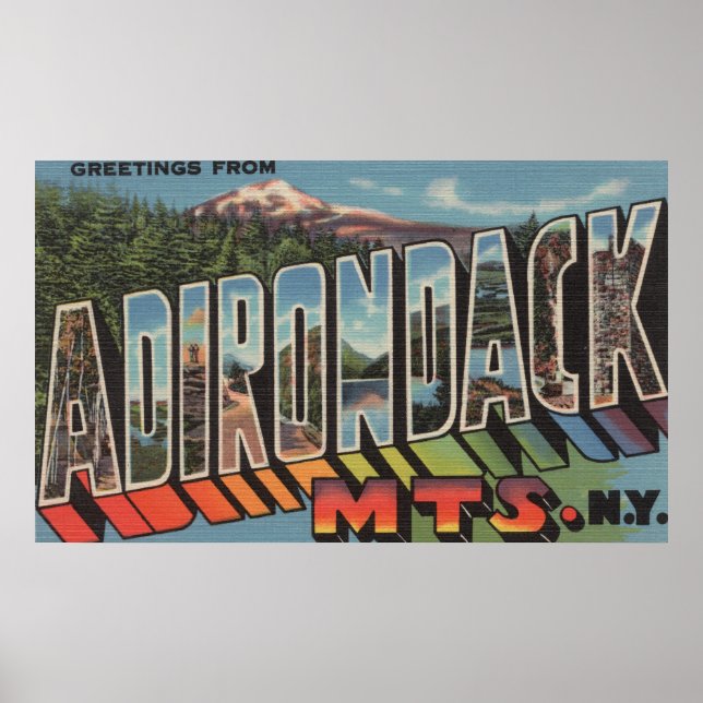 Adirondack Mountains, New York Poster (Framsidan)