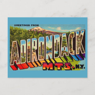 Adirondack Mountains Vintage vykort