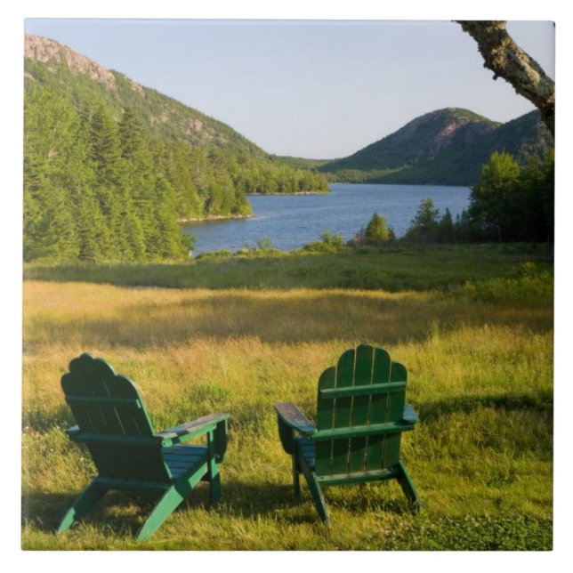 Adirondack-ordförandena på Jordaniens gräsmatta Kakelplatta (Framsidan)