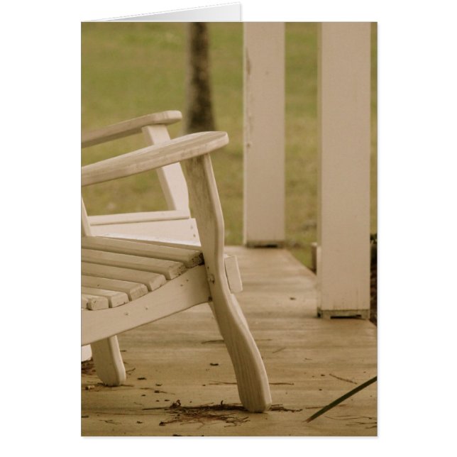 Adirondack Porch Hälsningskort (Framsidan)