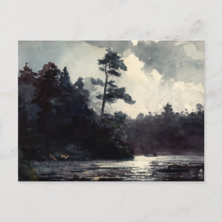 Adirondack Sjö från Winslow Homer (1889) Vykort
