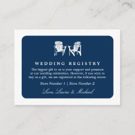 Adirondack-stolar | Bröllop Möhippa Gift-registret Tilläggskort