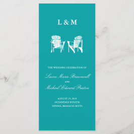 Adirondack-stolar | Ceremony Progam Program