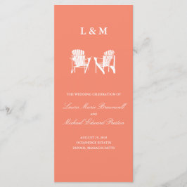 Adirondack-stolar | Ceremony Progam Program