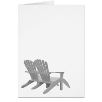 Adirondack stolar hälsningskort
