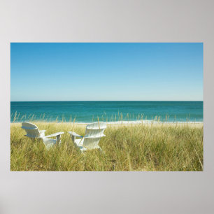 Adirondack stolar i dynerna poster