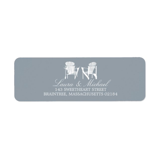 Adirondack-stolar | RETURADRESS Returadress Etikett (Framsidan)