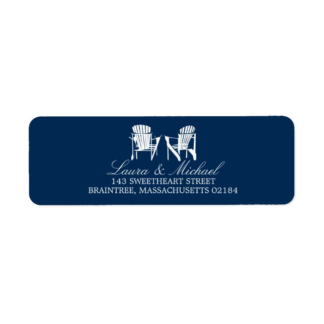 Adirondack-stolar | RETURADRESS Returadress Etikett (Framsidan)