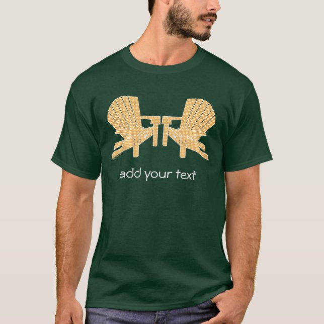 Adirondack-stolar T-shirt (Framsida)