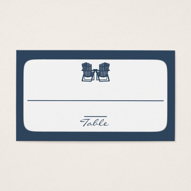 Adirondack-stolar Visitkort (Framsidan)