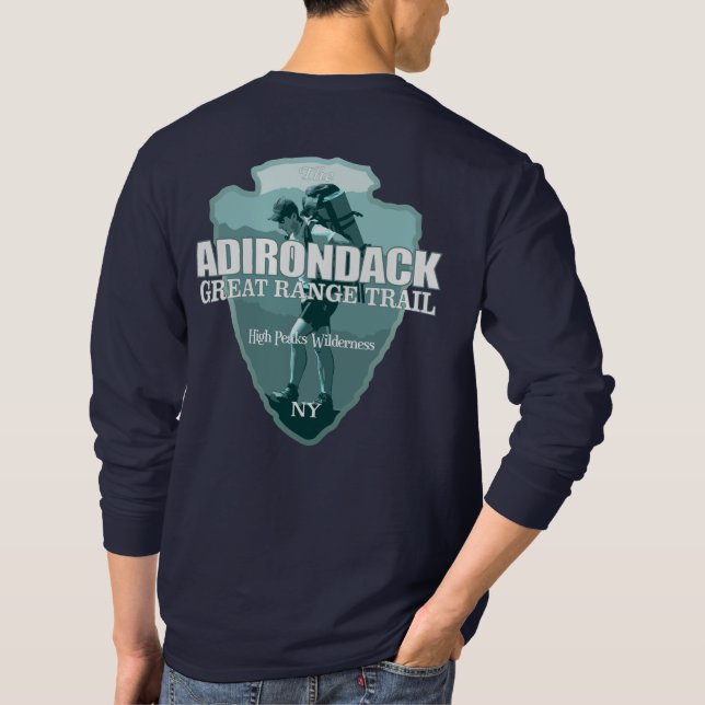 Adirondack Underbar Range Trail (pil T) T Shirt (Baksida)