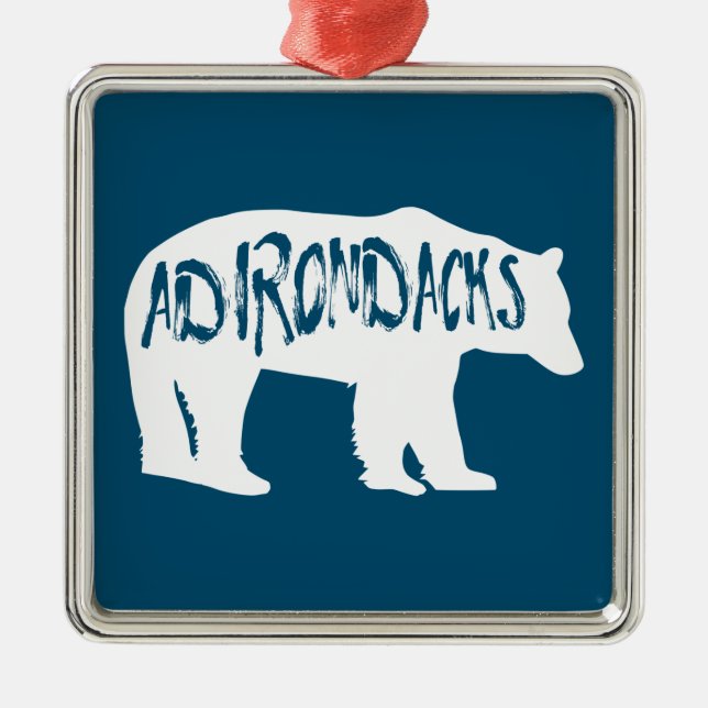 Adirondacks Bear Julgransprydnad Metall (Framsidan)