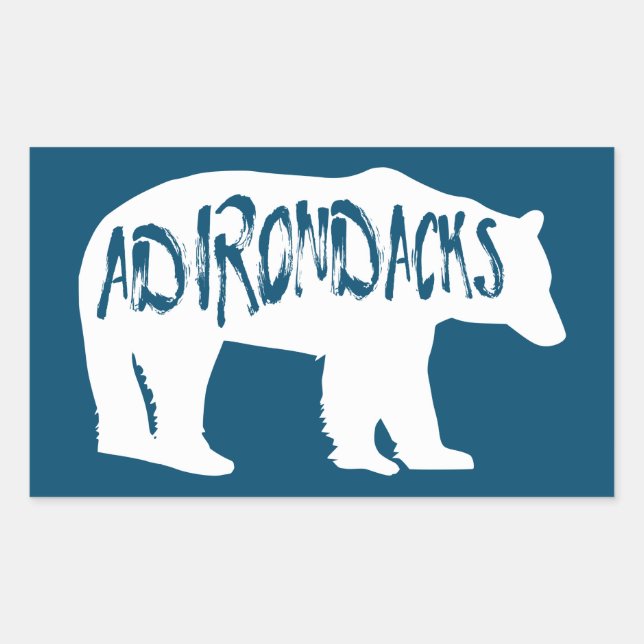 Adirondacks Bear Rektangulärt Klistermärke (Framsida)