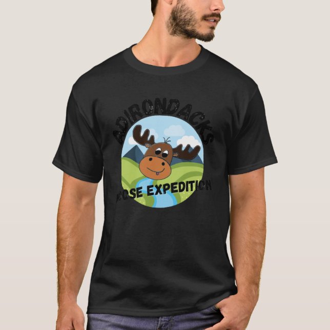 Adirondacks Moose Expedition T Shirt (Framsida)