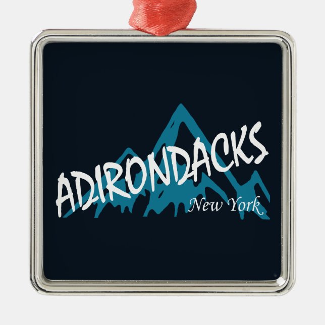 Adirondacks New York-bergen Julgransprydnad Metall (Framsidan)