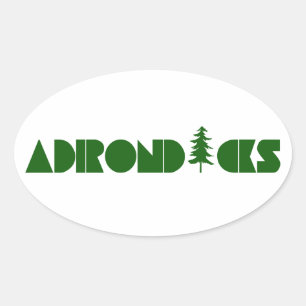 Adirondacks Ovalt Klistermärke