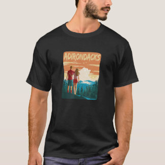Adirondacks Park Hiking lite Forest Adi T Shirt