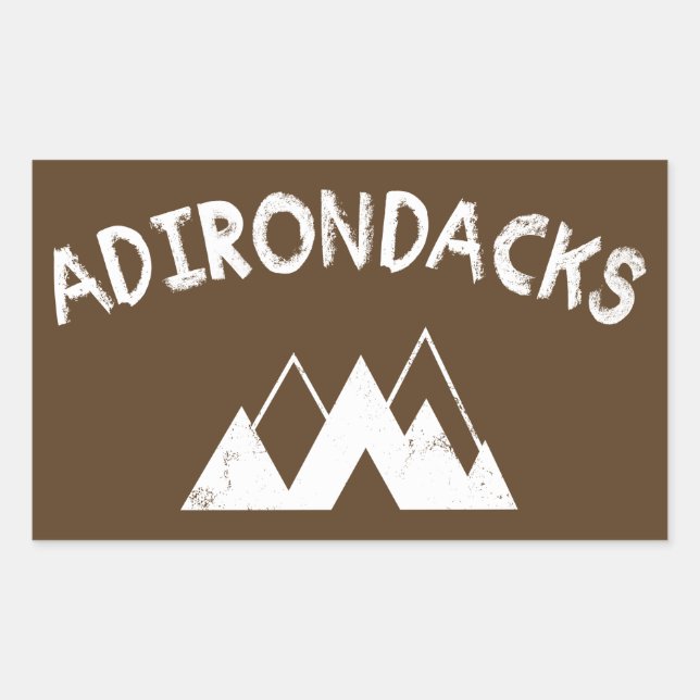 Adirondacks Rektangulärt Klistermärke (Framsida)