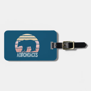 Adirondacks Retro Bear Bagagebricka