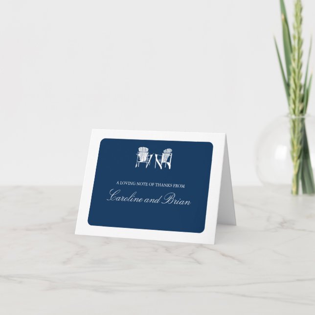 Adirondackstolar Tack Kort (Framsida)