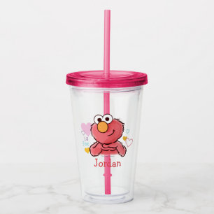 Aditable Elmo Lägg till din egen Namn Take Away Mugg