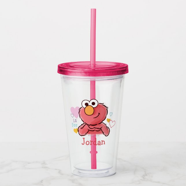 Aditable Elmo | Lägg till din egen Namn Take Away Mugg (Framsida)