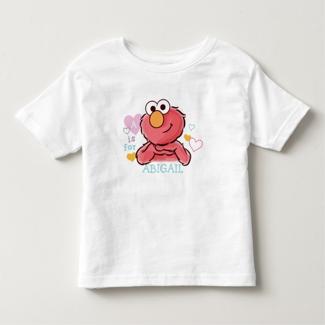 Aditable Elmo | Lägg till Namn Tee (Framsida)