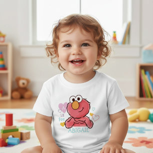 Aditable Elmo Lägg till Namn Tee Shirt