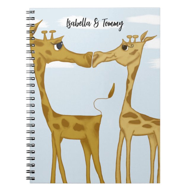 Aditable Giraffe Älskare Anteckningsbok (Framsidan)