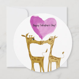 Aditable Giraffe Älskare Kort